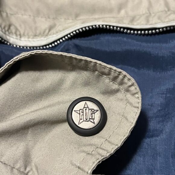 London Fog Mens Navy Blue Full Zip Windbreaker Jacket Size Large - Picture 8 of 12